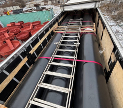 Сваи и пожарная лестница из нерж. стали 12Х18Н2Т